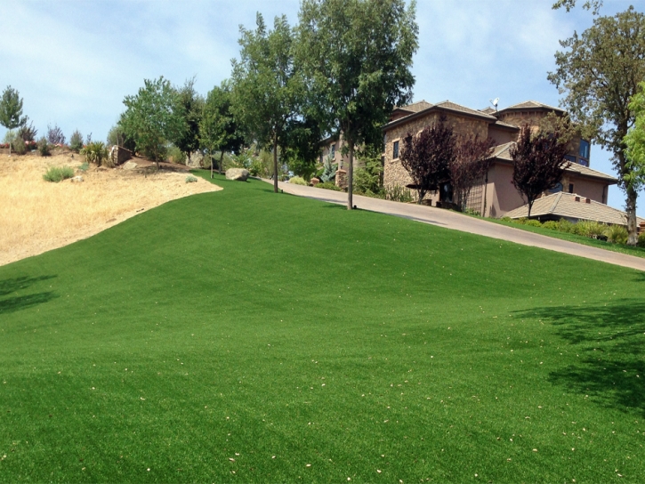 Faux Grass Green River, Utah Paver Patio, Front Yard Landscaping